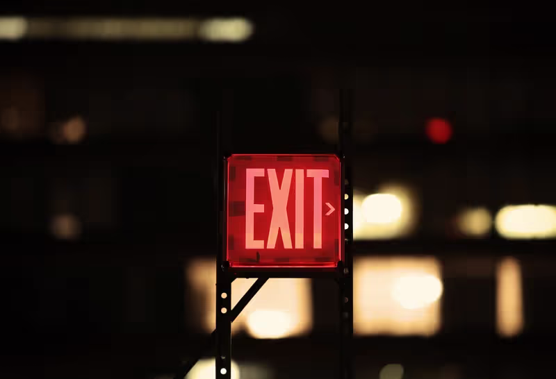 Fire exit sign